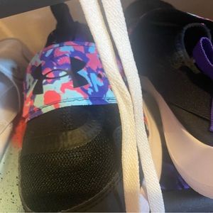 Under Armour  Youth size 5 slip on shoes (2 pairs) also dots women’s 6.5